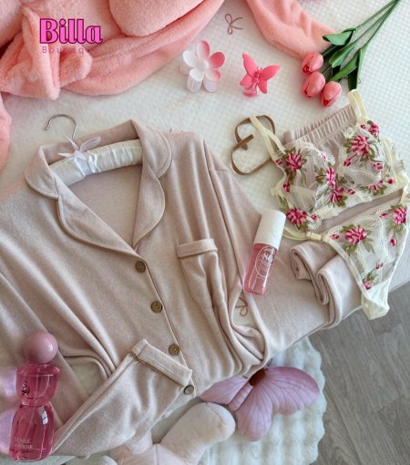 بيجامة شتوية ناعمة والكواليتي ناعم وبسطل على اللبس🥺