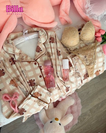 بيجامة مخمل دبل فيس منقشة 🧸 والكواليتي🔥🔥