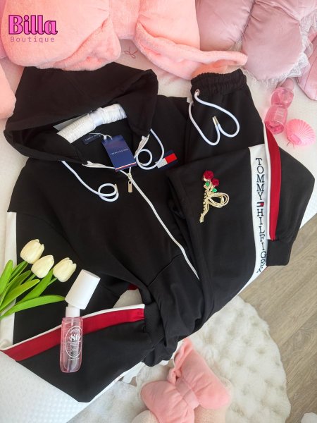 ترينينج قطعتين من Tommy باللون الاسود والكواليتي🔥😭😩