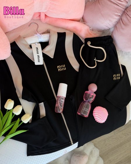 ترينينج miu miu باللون الاسود والبيج والكواليتي 🔥😭