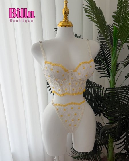 طقم داخلي دبل بوش منقش ورد 🌼 بسطل😭🌼🫰🏻