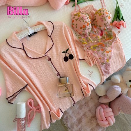 بيجامة باردة صيفية بلونها المميز والكواليتي 🔥💗