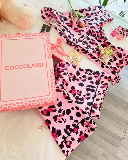 بيجامة الماركة الايطالية cocco شورت مع بوكس 💕