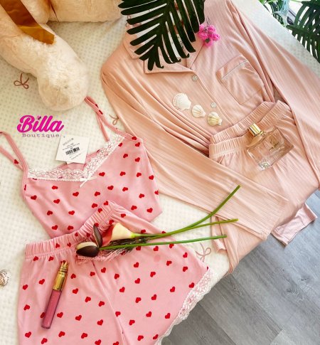 تلبيقة بيجامة قطن ناعم مع بيجامة شورت ناعم والكواليتي😍❤️