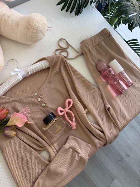 بيجامة قماشة الوافل ثقيل❤️‍🔥