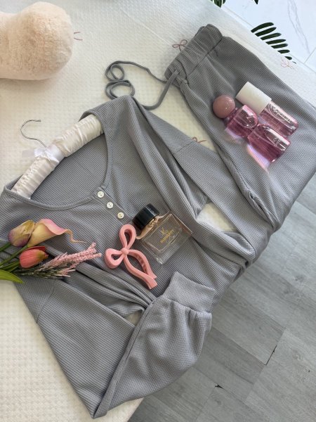 بيجامة قماشة الوافل بلونها المميز والكواليتي❤️‍🔥