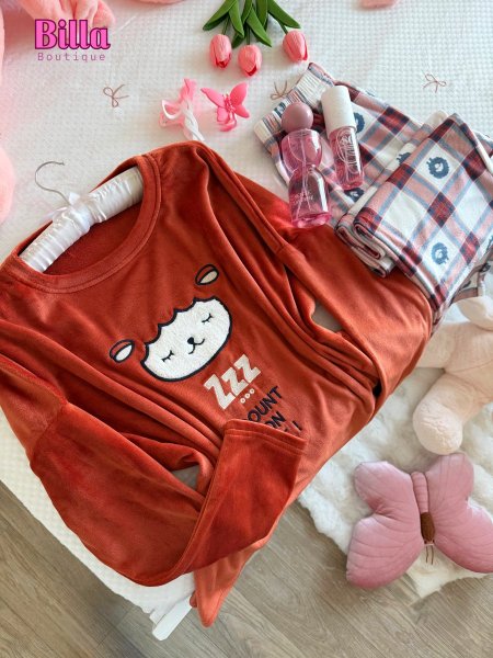 بيجامة مخمل دبل فيس ثقيل بتسطل على اللبس😭🔥🫰🏻