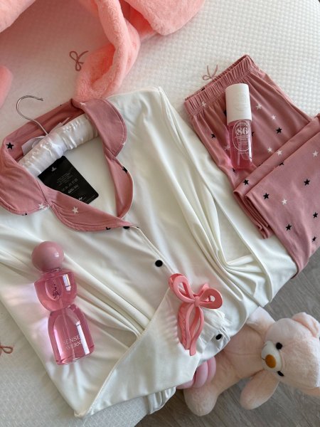 بيجامة قطنية خريفية كم طويل والكواليتي🔥