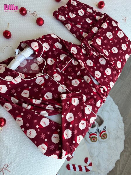 بيجامة مخمل ناعم فليز والكواليتي بتسطل منقشة🧑‍🎄🧑‍🎄🎄